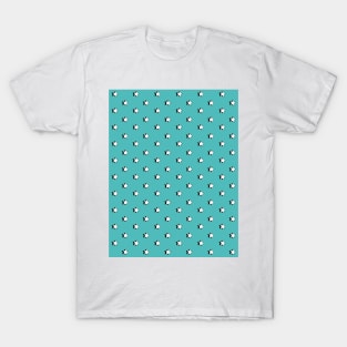 Teal Retro Aesthetic Stars / VSCO Stars T-Shirt